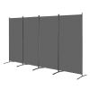 Room Divider, 4 Panels Room Divider, Folding Privacy Screen and Portable Partition Divider for Room Separation