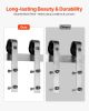 VEVOR 8FT Sliding Barn Door Hardware Kit for Single Sliding Barn Door Silver