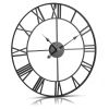 Wall Clock, 24 in Wall Clock Roman Numerals, Battery Operated Non Ticking Silent Classic Decorative Round Clocks, for Living Room Bedroom Office Kitch