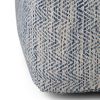 Nate 20 inch Square Pouf in Blue