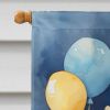 Labradoodle Happy Birthday House Flag Large Porch Sleeve Pole Decorative Outside Yard Banner Artwork Wall Hanging, Polyester, House Size, Multicolor