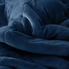 SOGA 2X Navy Blue Throw Blanket & Bed Sofa Comforter