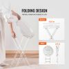 Acrylic Folding Tray Table, Acrylic End Table with Folding X Leg, Clear Acrylic Side Table for Coffee, Drink, Food, Snack used in Living Room, Bedroom