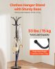 VEVOR Freestanding Coat Rack Stable Marble Base with Umbrella Holder & 14 Hooks