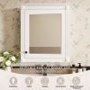 24'' x 27'' Wall Mounted Bathroom Storage Cabinet with Mirror, Medicine Cabinet with Height Adjustable Shelf, Over the Toilet Space Saver Cabinet