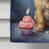 Cairn Terrier Happy Birthday House Flag Large Porch Sleeve Pole Decorative Outside Yard Banner Artwork Wall Hanging, Polyester, House Size, Multicolor