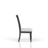 Upholstered Seat Ladderback Side Chair