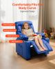 Kids Reclining Chair PU Leather Toddler Recliner with Cup Holder & Pocket