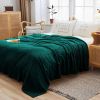 SOGA 2X Dark Green Throw Blanket Warm & Bed Sofa Comforter