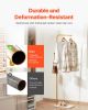 VEVOR Coat Rack Freestanding Coats Rack with Quartz Stone Base & 3 Round Hooks