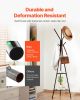 VEVOR Coat Rack Freestanding Coats Rack Stand with 2 Shelves & 6 Hooks