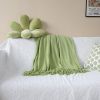 SOGA 2X Green Acrylic Knitted Throw Blanket  Couch Bed Sofa Home Decor