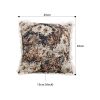SOGA 2X 50cm Vintage Oil Painting Color Raised Embroidery Empress Flower Throw Pillow