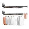 SOGA 2-Pack 127.5cm Wall-Mounted Clothing Dry Racks