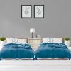 SOGA 2X Lake Blue Throw Blanket & Bed Sofa Comforter