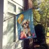 Shih Tzu Happy Birthday House Flag Large Porch Sleeve Pole Decorative Outside Yard Banner Artwork Wall Hanging, Polyester, House Size, Multicolor