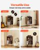 3-Tier Record Player Stand Metal Vinyl Record Stand up to 150 Album Brown