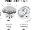 30 Packs Kitchen Cabinet Knobs Brushed Nickel Silver-Pull Hardware Handle,Drawer knobs for Kitchen Cupboard Door