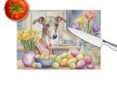 Decorating Easter Italian Greyhound Glass Cutting Board Decorative Tempered Glass Kitchen Cutting and Serving Board Large Size Chopping Board
