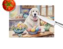 NEW Decorating Easter Great Pyrenees Glass Cutting Board Decorative Tempered Glass Kitchen Cutting and Serving Board Large Size Chopping Board