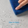 Clear Black Shower Curtain Liner 72x72, PEVA Waterproof Bath Curtain, No Chemical Smell, 3 Weighted Magnets, Durable with Rustproof Metal Grommets