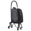 Stair Climber Trolley Dolly, 36L Folding Shopping Cart, Grocery Cart Trolley Laundry Stair Climbing Handcart with 6 Wheels & Oxford Cloth Bag, Foldabl