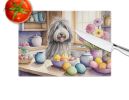 NEW Decorating Easter Bergamasco Sheepdog Glass Cutting Board Decorative Tempered Glass Kitchen Cutting and Serving Board Large Size Chopping Board