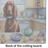 Decorating Easter Irish Setter Glass Cutting Board Decorative Tempered Glass Kitchen Cutting and Serving Board Large Size Chopping Board