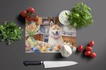 NEW Decorating Easter Akita Glass Cutting Board Decorative Tempered Glass Kitchen Cutting and Serving Board Large Size Chopping Board