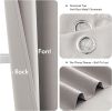 Cobblestone Blackout Curtains for Bedroom Living Room 63 Inches Long 2 Panels