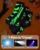 3 Pairs Funny Glow in The Dark Halloween Socks for Teen Kids Halloween Gifts for Teen Boys Girls Fun Basket Stuffers