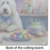 Decorating Easter Komondor Glass Cutting Board Decorative Tempered Glass Kitchen Cutting and Serving Board Large Size Chopping Board