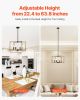 6-Light Chandelier Metal Modern Chandelier Adjustable Height for Ceilings
