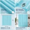 Aqua Shower Curtain Liner 72x72, PEVA Waterproof Bath Curtain, No Chemical Smell, 3 Weighted Magnets, Durable with Rustproof Metal Grommets