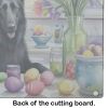 NEW Decorating Easter Belgian Sheepdog Glass Cutting Board Decorative Tempered Glass Kitchen Cutting and Serving Board Large Size Chopping Board