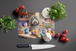 NEW Decorating Easter Bergamasco Sheepdog Glass Cutting Board Decorative Tempered Glass Kitchen Cutting and Serving Board Large Size Chopping Board