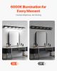 6-Light LED Modern Bathroom Vanity Light Fixtures 40.35-Inch Wall Light Fixtures