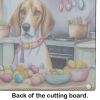 Decorating Easter English Foxhound Glass Cutting Board Decorative Tempered Glass Kitchen Cutting and Serving Board Large Size Chopping Board