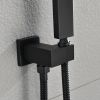 Matte Black Shower Set System Bathroom Luxury Rain Mixer Shower Combo