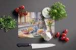 NEW Decorating Easter Scottish Deerhound Glass Cutting Board Decorative Tempered Glass Kitchen Cutting and Serving Board Large Size Chopping Board