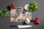 NEW Decorating Easter Anatolian Shepherd Dog Glass Cutting Board Decorative Tempered Glass Kitchen Cutting and Serving Board Large Size Chopping Board