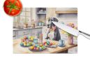 Decorating Easter Great Dane Glass Cutting Board Decorative Tempered Glass Kitchen Cutting and Serving Board Large Size Chopping Board