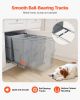 Double 35QTx2 Pullout Waste Container Under Cabinet Kitchen Trash Can Soft Close