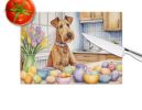 NEW Decorating Easter Irish Terrier Glass Cutting Board Decorative Tempered Glass Kitchen Cutting and Serving Board Large Size Chopping Board