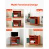 Cat Litter Box Enclosure, 31 in Hidden Litter Box Cabinet with Shelf & Storage, Modern Style Indoor Cat Washroom