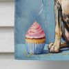 Great Dane Happy Birthday House Flag Large Porch Sleeve Pole Decorative Outside Yard Banner Artwork Wall Hanging, Polyester, House Size, Multicolor