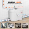 VEVOR Macerating Toilet System with 700W Pump Upflush Toilet For Basement