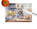 NEW Decorating Easter Skye Terrier Glass Cutting Board Decorative Tempered Glass Kitchen Cutting and Serving Board Large Size Chopping Board