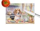 Decorating Easter English Foxhound Glass Cutting Board Decorative Tempered Glass Kitchen Cutting and Serving Board Large Size Chopping Board