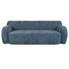U_Style 81.5" Minimalist Compression Sofa, Curved Design, 3-Seater Casual Sofa for Living Rooms, Bedrooms, and Apartments